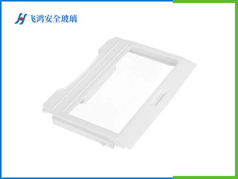 定制设计白色塑料框架冰箱果蔬盒盖玻璃